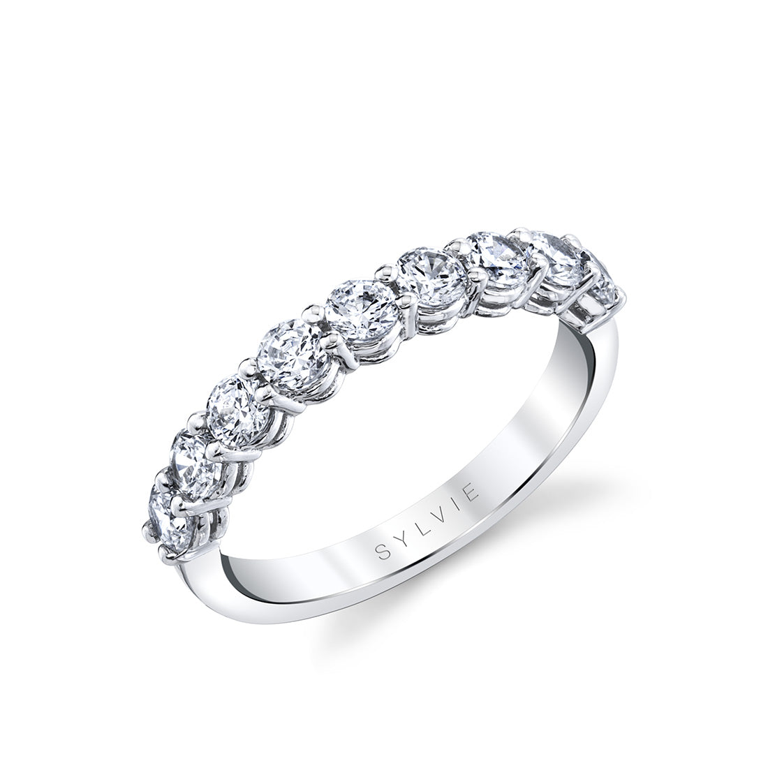 Thick Band Classic Diamond Wedding Ring - Collins