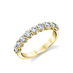 Thick Band Classic Diamond Wedding Ring - Collins