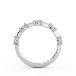 Spaced Diamond Wedding Ring