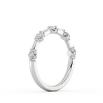 Spaced Diamond Wedding Ring