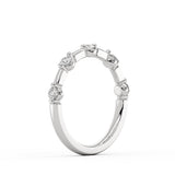Spaced Diamond Wedding Ring