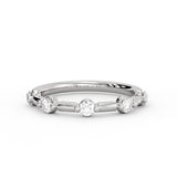 Spaced Diamond Wedding Ring