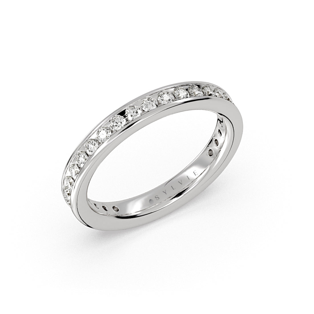 Auravie Channel Set Diamond Wedding Ring - Danika