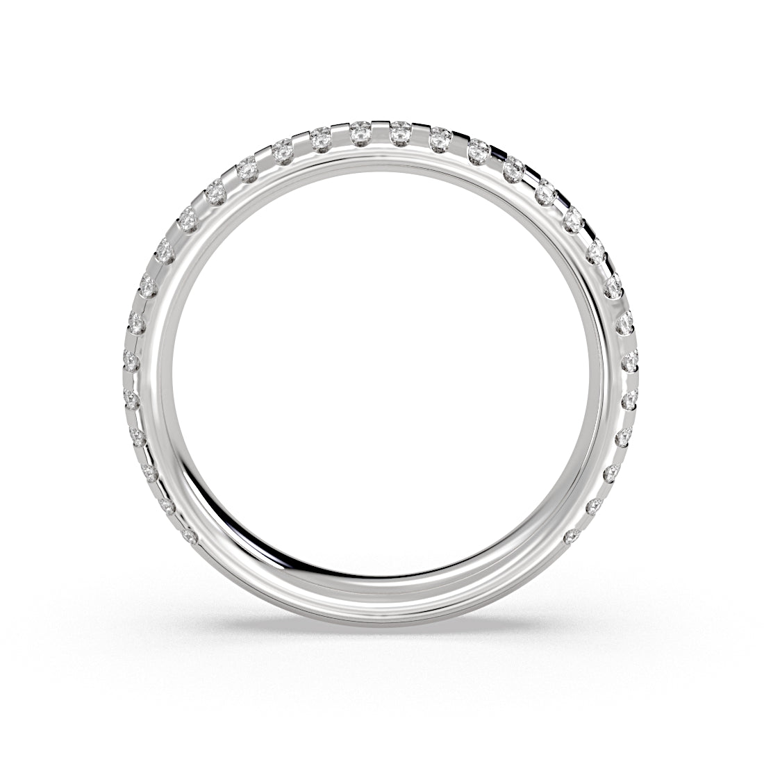 Auravie Flush Set Diamond Wedding Ring - Fallon