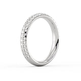 Auravie Flush Set Diamond Wedding Ring - Fallon