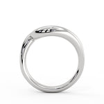 Auravie Curved Solitaire Wedding Ring - Lyric