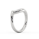 Auravie Curved Solitaire Wedding Ring - Lyric