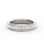 Channel Set Baguette Wedding Ring - Simone