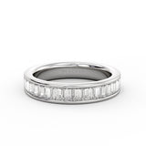 Channel Set Baguette Wedding Ring - Simone