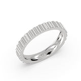 Auravie Grooved Wedding Ring - Romy