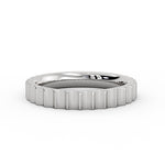 Auravie Grooved Wedding Ring - Romy