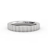 Auravie Grooved Wedding Ring - Romy