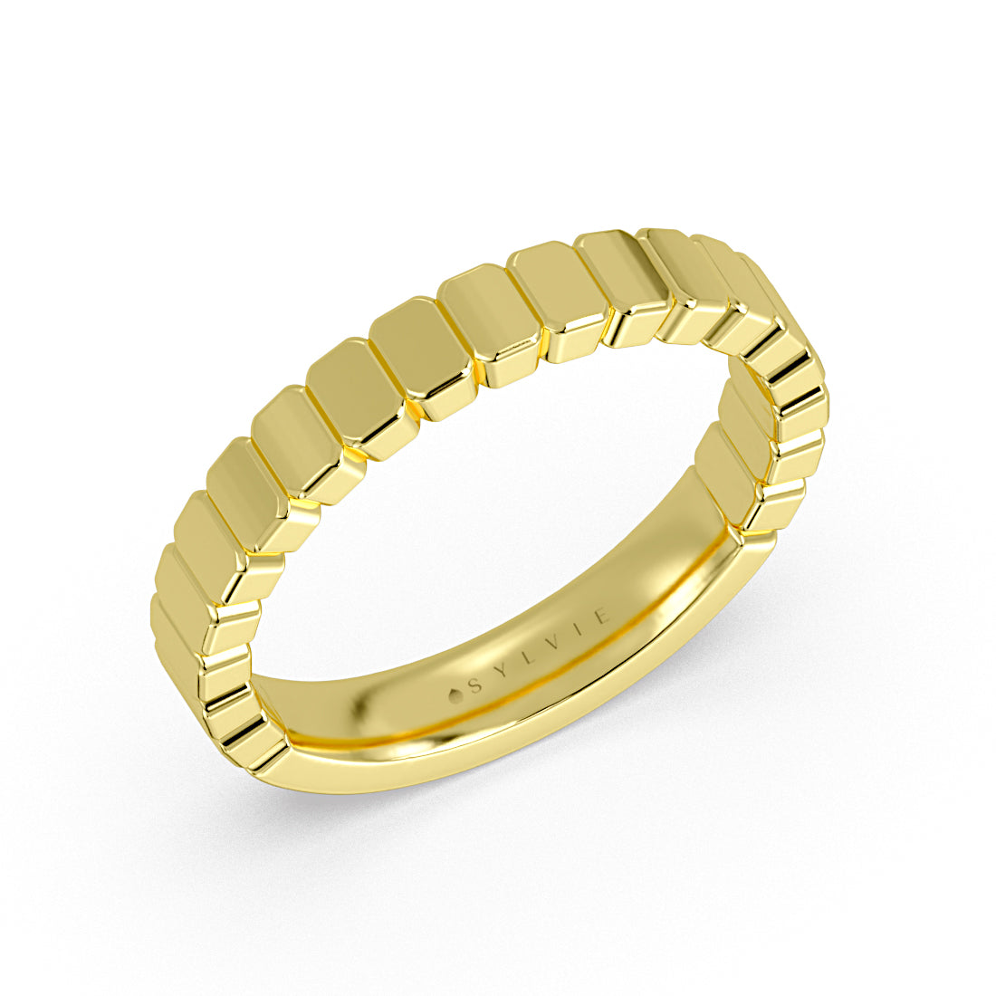 Auravie Panel Wedding Ring - Scout