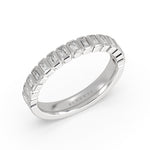 Auravie Bezel Baguette Wedding Ring - Lilah