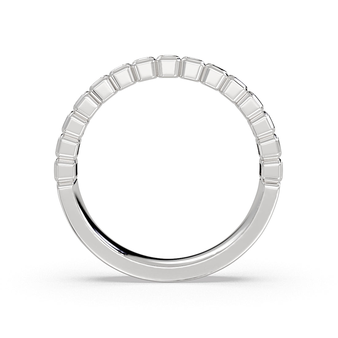 Auravie Bezel Baguette Wedding Ring - Lilah