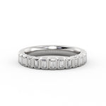 Auravie Bezel Baguette Wedding Ring - Lilah