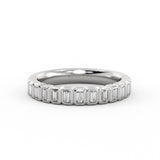 Auravie Bezel Baguette Wedding Ring - Lilah