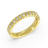 Auravie Bezel Baguette Wedding Ring - Lilah