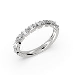 Shared Prong Baguette Wedding Ring - Trinity