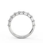 Shared Prong Baguette Wedding Ring - Trinity