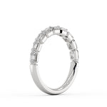 Shared Prong Baguette Wedding Ring - Trinity