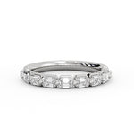 Shared Prong Baguette Wedding Ring - Trinity
