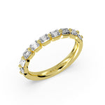 Shared Prong Baguette Wedding Ring - Trinity