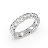 Auravie Bezel Baguette Wedding Ring - Nellie