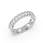 Auravie Bezel Baguette Wedding Ring - Nellie