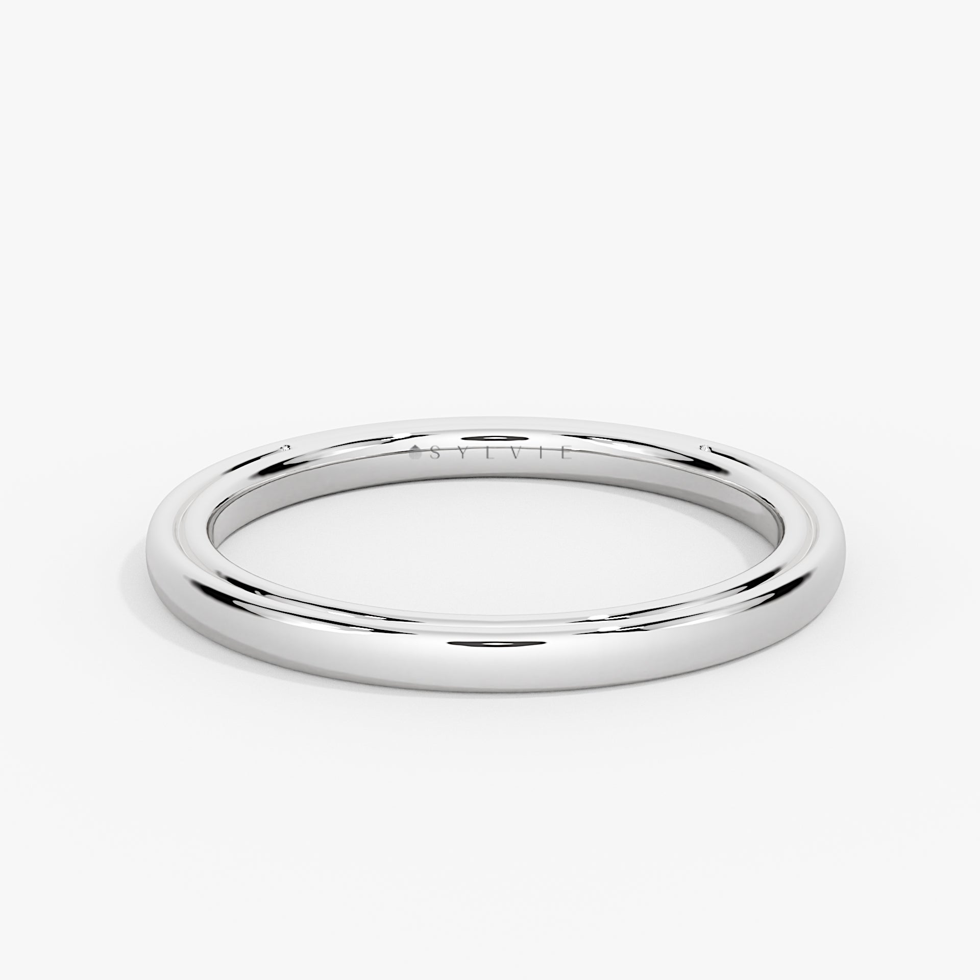 Iconelle High Polish Wedding Ring - Cecily