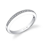 Modern Diamond Wedding Band