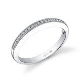 Modern Diamond Wedding Band