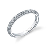 Diamond Pave Wedding Band