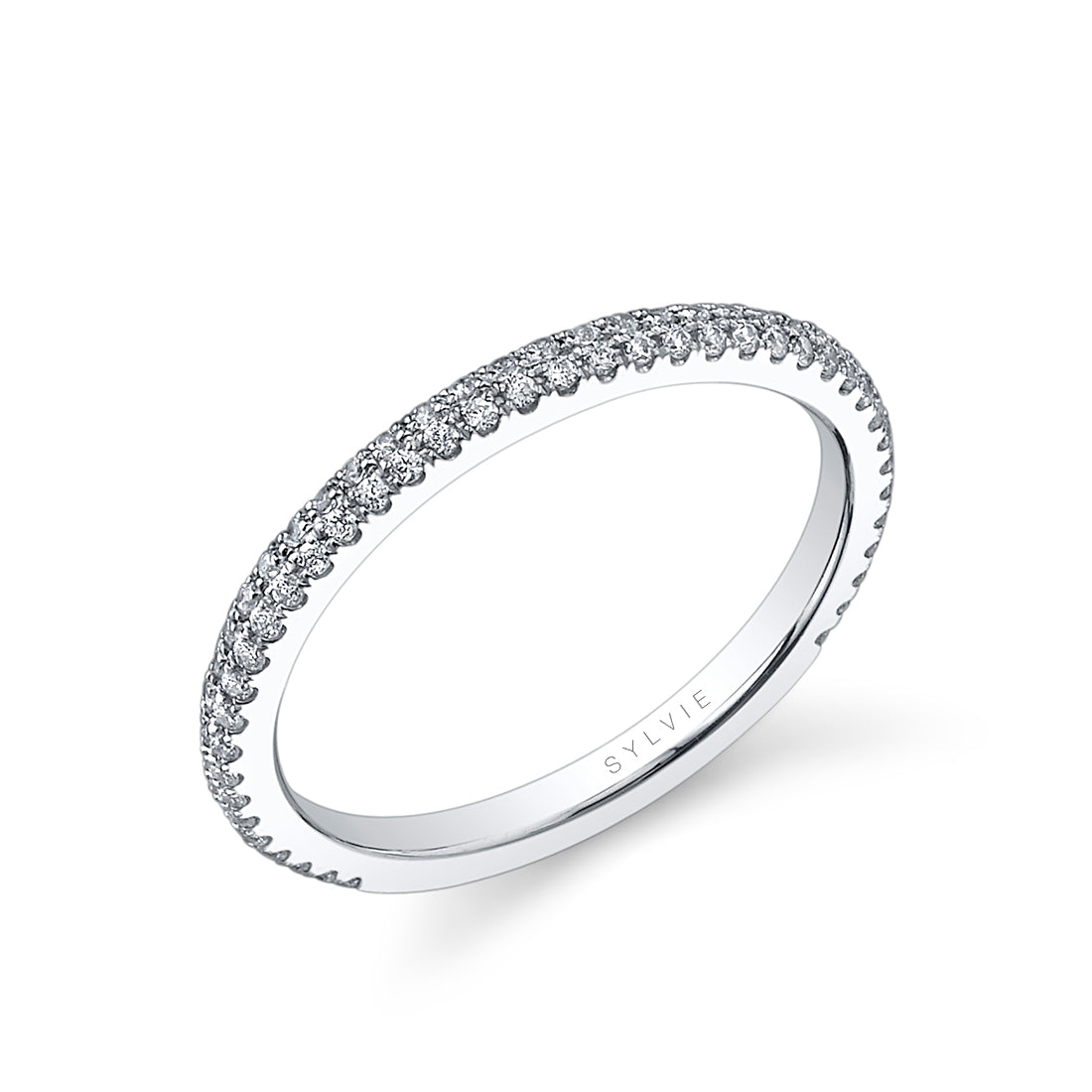 Diamond Pave Wedding Band