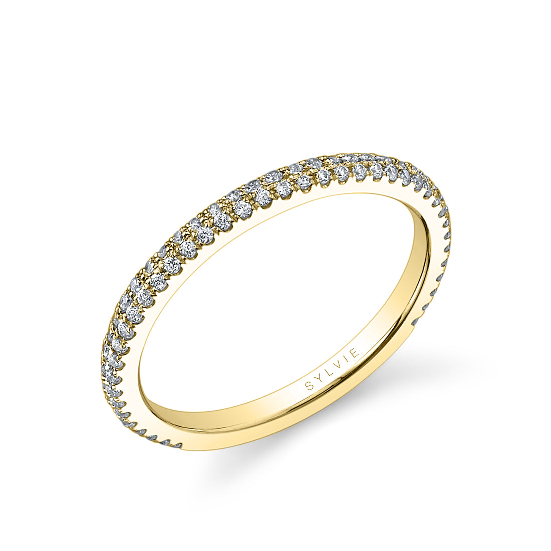 Diamond Pave Wedding Band