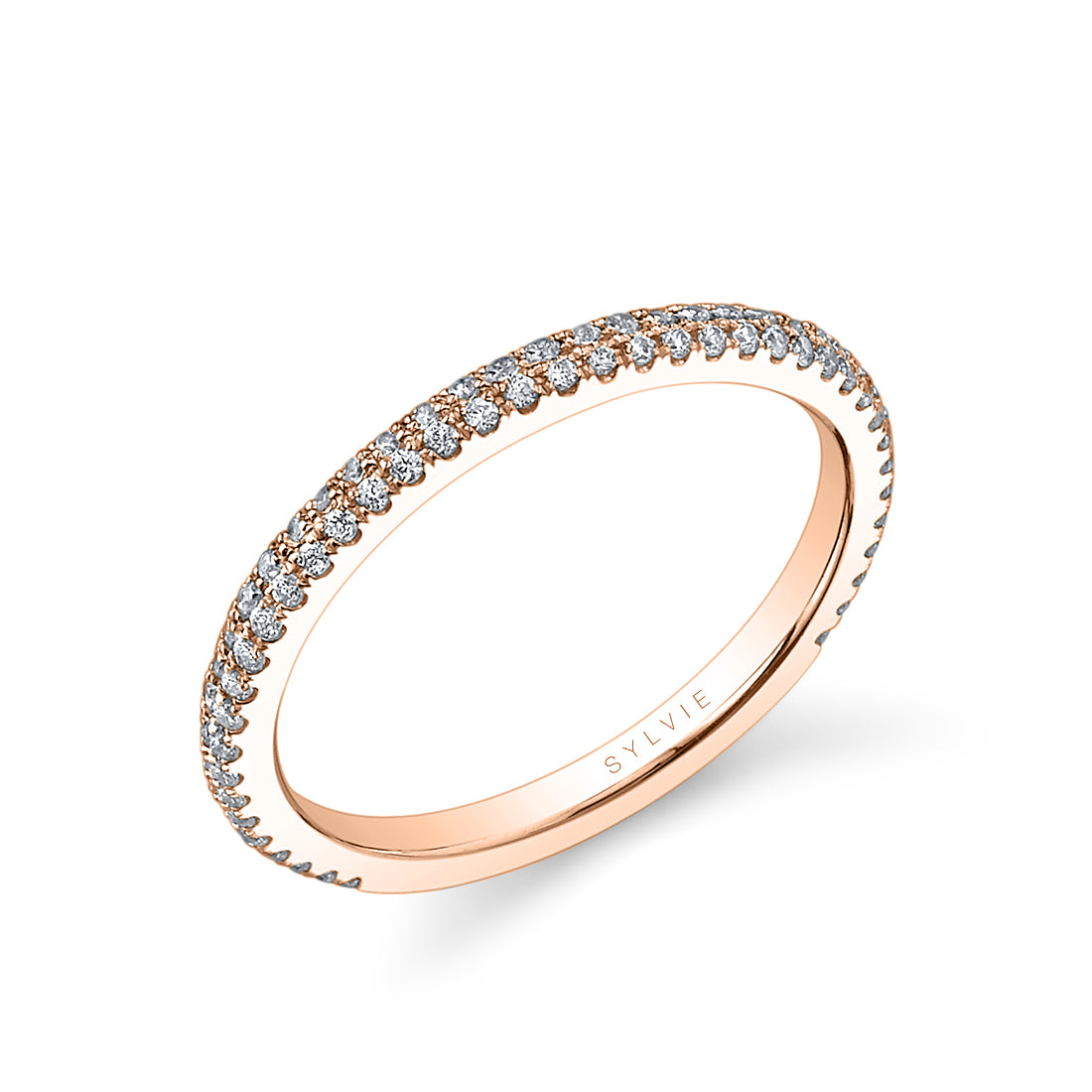 Diamond Pave Wedding Band