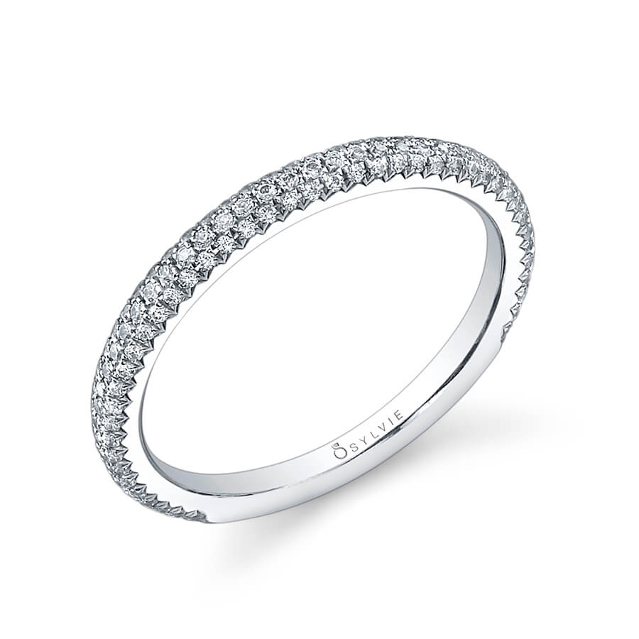 Diamond Pave Wedding Band
