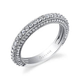 Vintage Three Row Wedding Band