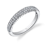 Bezel Set Diamond Wedding Band