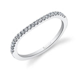 Modern Curved Wedding Band