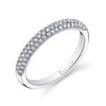 Micro Pave Wedding Band