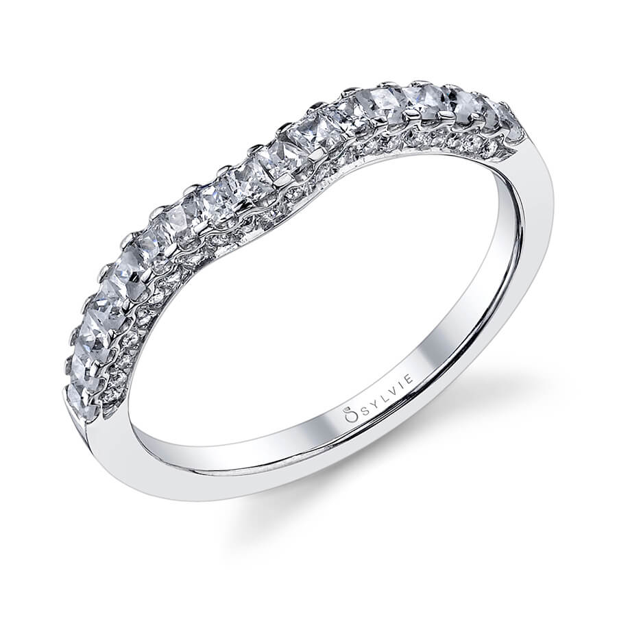 Princess Cut Wedding Band