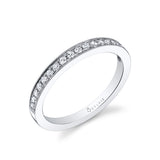 Classic Wedding Band with Milgrain Accents