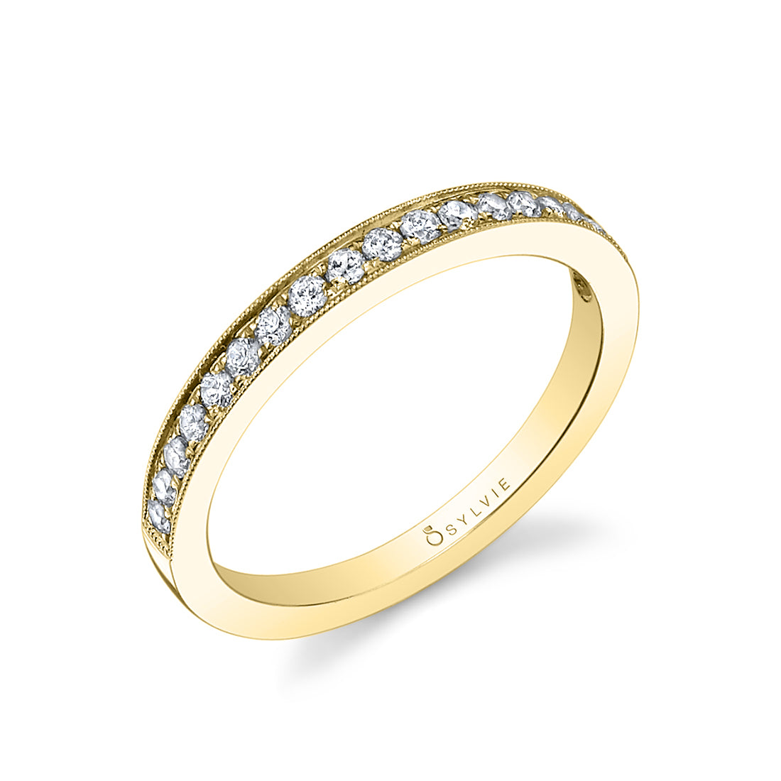 Classic Wedding Band with Milgrain Accents