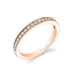 Classic Wedding Band with Milgrain Accents