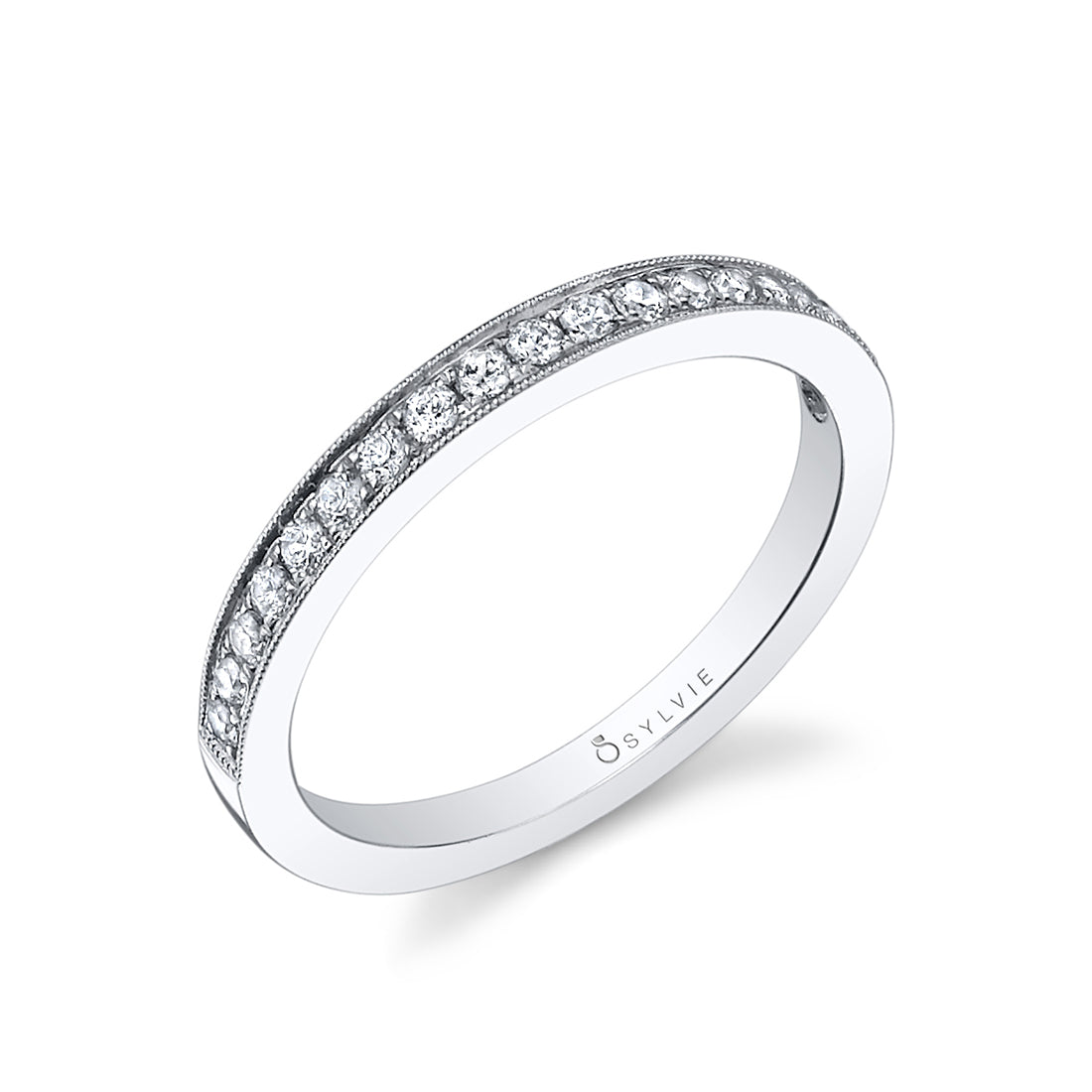 Classic Wedding Band with Milgrain Accents