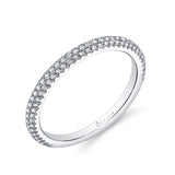 Micro Pave Wedding Band