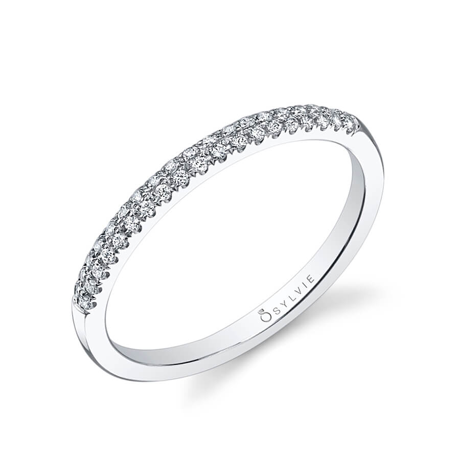 Micro Pave Wedding Band