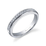 Modern Diamond Wedding Band