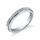 Modern Diamond Wedding Band